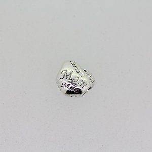 Pandora Retired Sterling Silver A Mother's Heart Charm - 791112